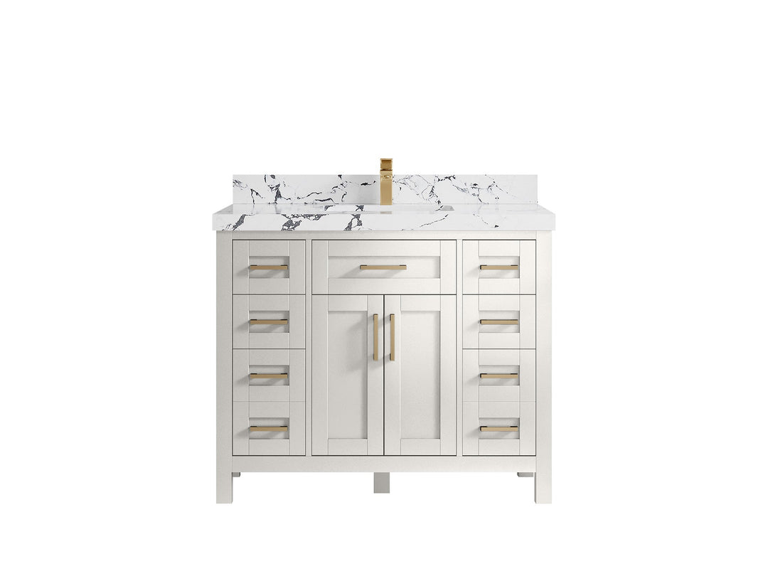 Cambridge 42 in. W x 22 in. D Single Sink Bathroom Vanity - Willow Bath and Vanity