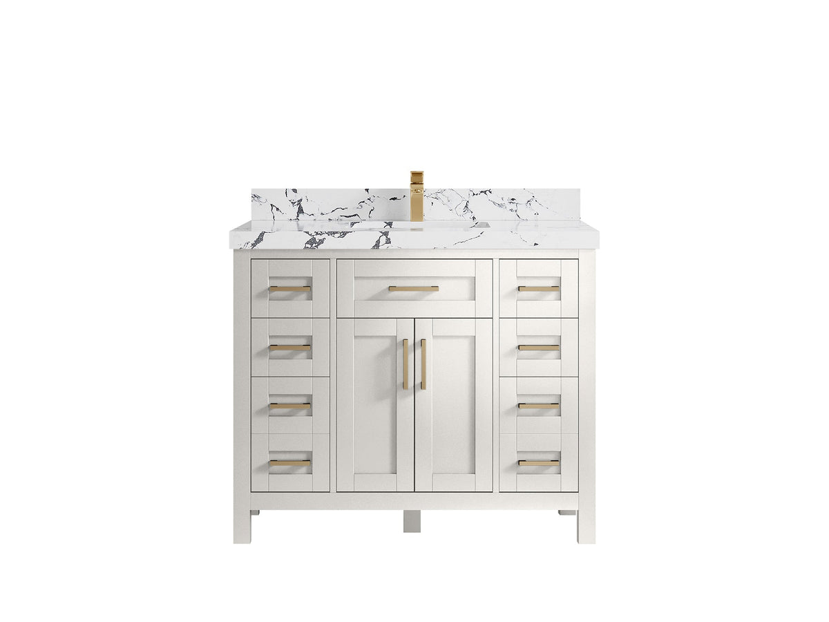 Cambridge 42 in. W x 22 in. D Single Sink Bathroom Vanity - Willow Bath and Vanity
