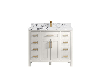 Cambridge 42 in. W x 22 in. D Single Sink Bathroom Vanity - Willow Bath and Vanity