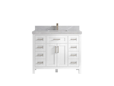 Cambridge 42 in. W x 22 in. D Single Sink Bathroom Vanity - Willow Bath and Vanity