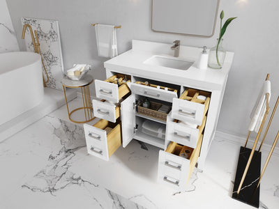 Cambridge 42 in. W x 22 in. D Single Sink Bathroom Vanity - Willow Bath and Vanity