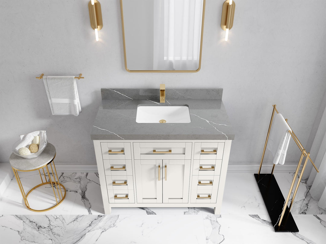 Cambridge 42 in. W x 22 in. D Single Sink Bathroom Vanity - Willow Bath and Vanity