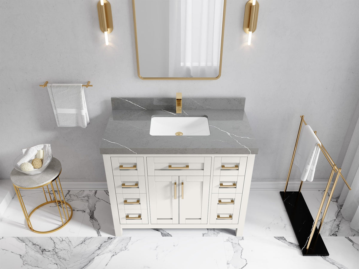 Cambridge 42 in. W x 22 in. D Single Sink Bathroom Vanity - Willow Bath and Vanity
