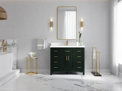 Cambridge 42 in. W x 22 in. D Single Sink Bathroom Vanity - Willow Bath and Vanity