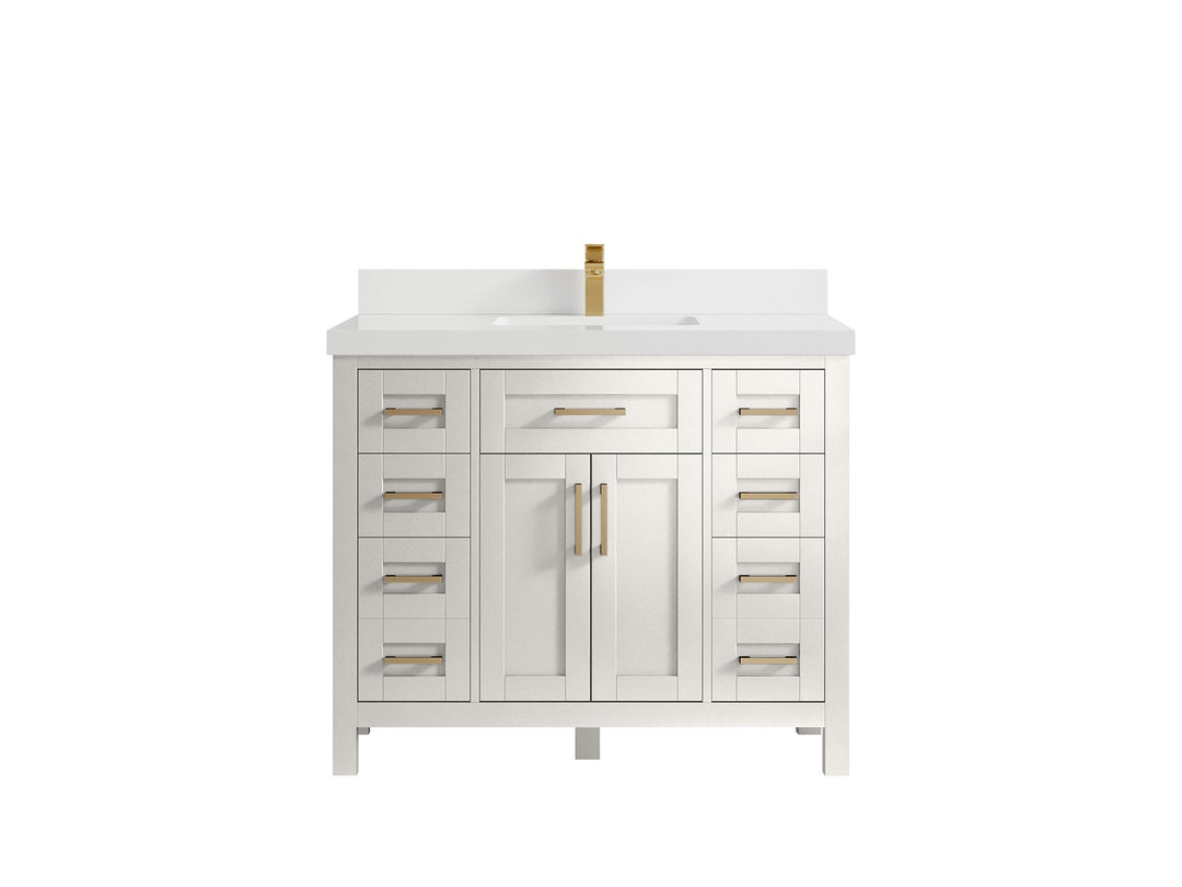 Cambridge 42 in. W x 22 in. D Single Sink Bathroom Vanity - Willow Bath and Vanity