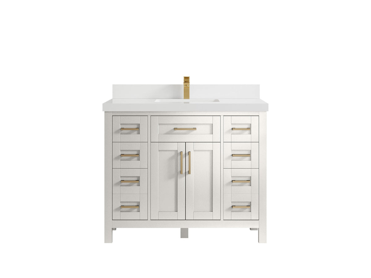 Cambridge 42 in. W x 22 in. D Single Sink Bathroom Vanity - Willow Bath and Vanity