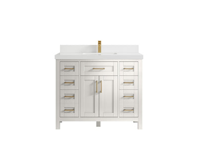 Cambridge 42 in. W x 22 in. D Single Sink Bathroom Vanity - Willow Bath and Vanity