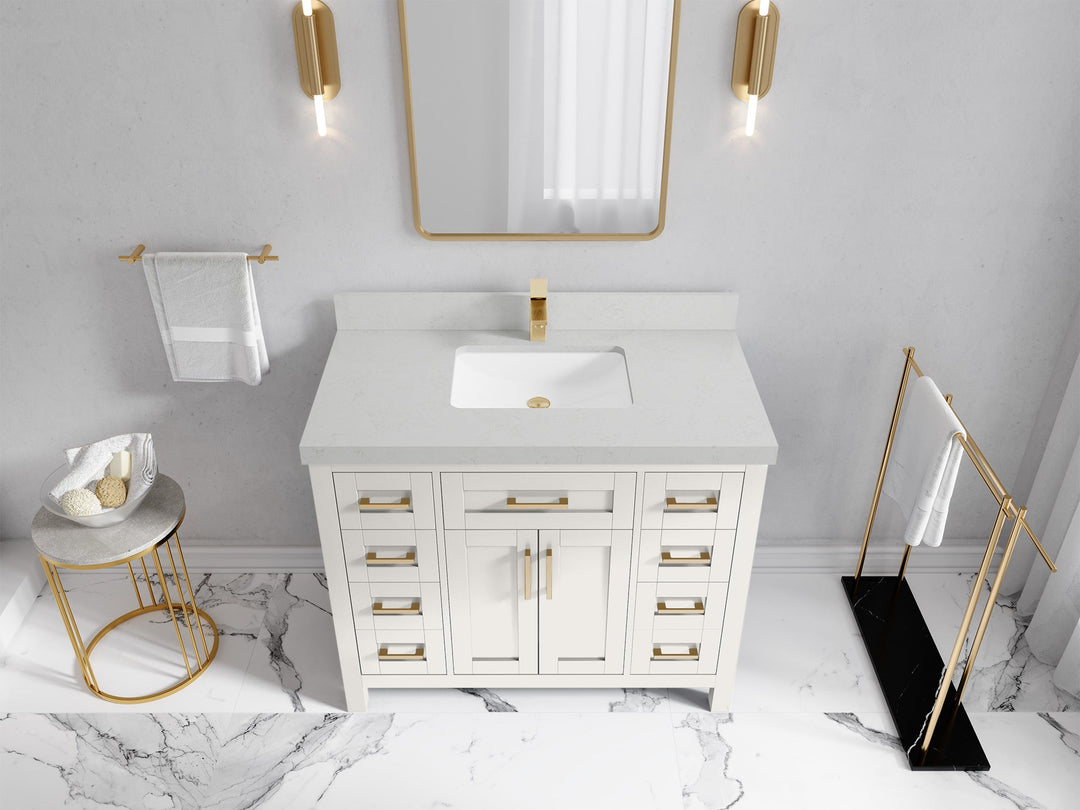 Cambridge 42 in. W x 22 in. D Single Sink Bathroom Vanity - Willow Bath and Vanity
