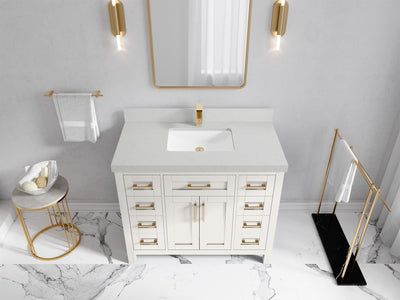 Cambridge 42 in. W x 22 in. D Single Sink Bathroom Vanity - Willow Bath and Vanity