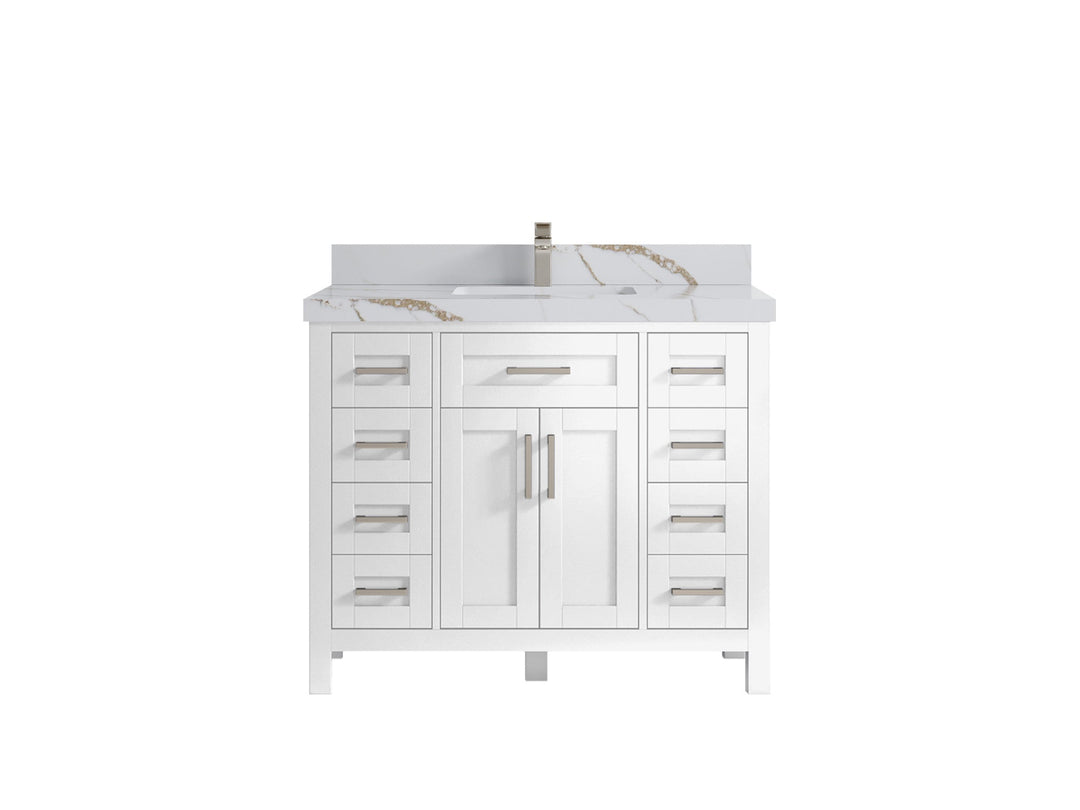 Cambridge 42 in. W x 22 in. D Single Sink Bathroom Vanity - Willow Bath and Vanity