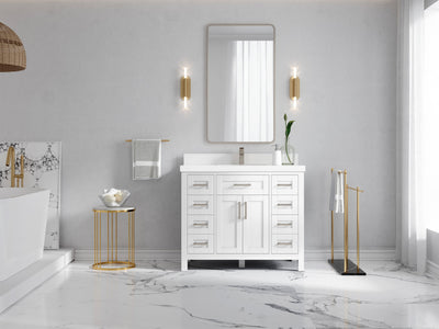 Cambridge 42 in. W x 22 in. D Single Sink Bathroom Vanity - Willow Bath and Vanity