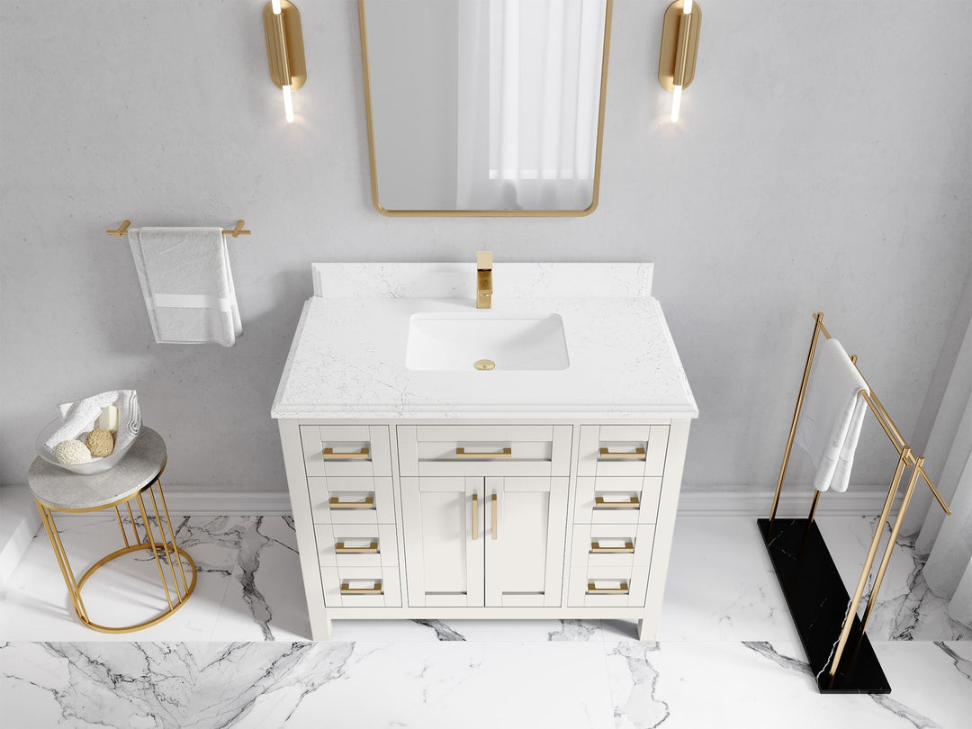 Cambridge 42 in. W x 22 in. D Single Sink Bathroom Vanity - Willow Bath and Vanity