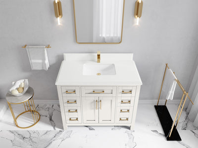 Cambridge 42 in. W x 22 in. D Single Sink Bathroom Vanity - Willow Bath and Vanity