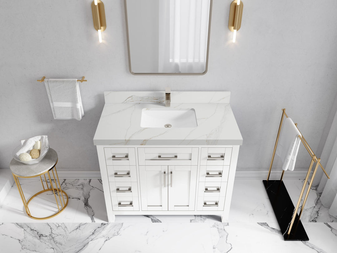 Cambridge 42 in. W x 22 in. D Single Sink Bathroom Vanity - Willow Bath and Vanity