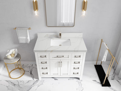 Cambridge 42 in. W x 22 in. D Single Sink Bathroom Vanity - Willow Bath and Vanity