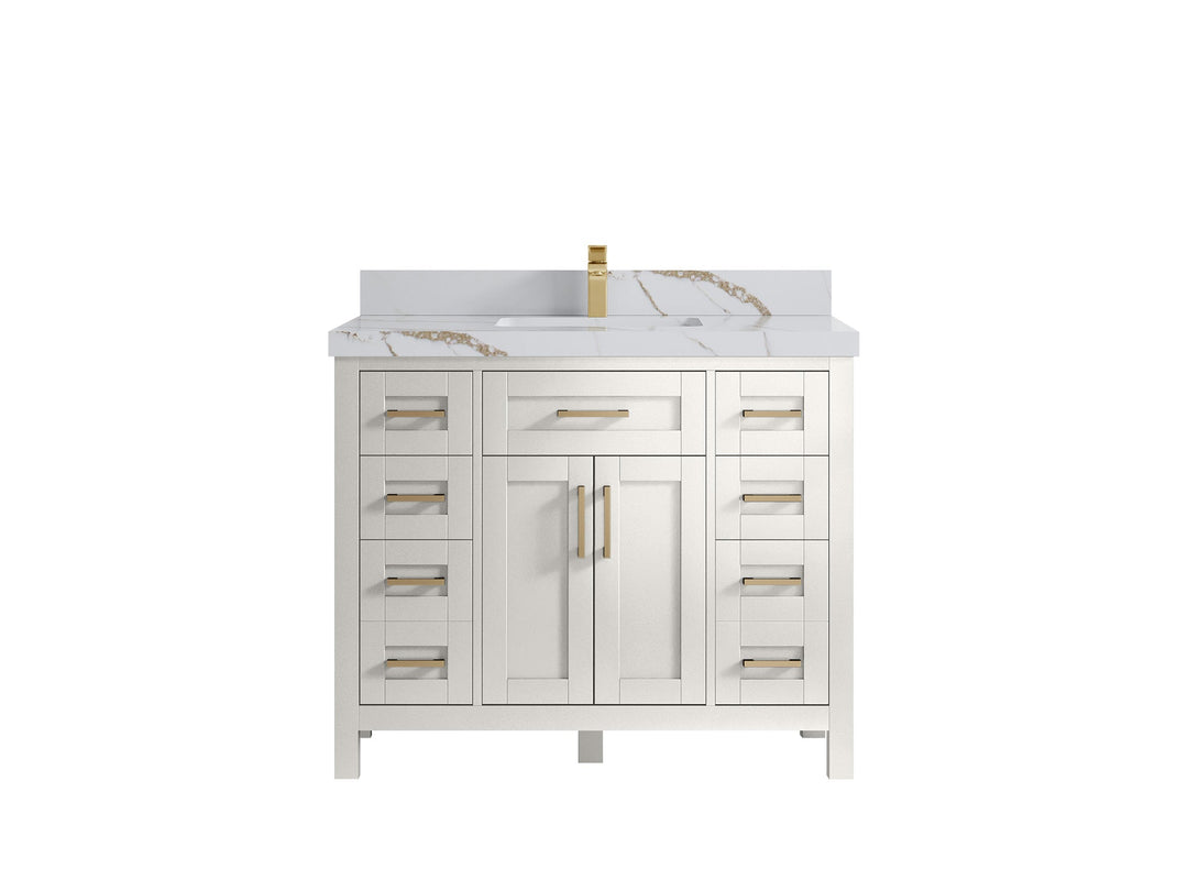 Cambridge 42 in. W x 22 in. D Single Sink Bathroom Vanity - Willow Bath and Vanity