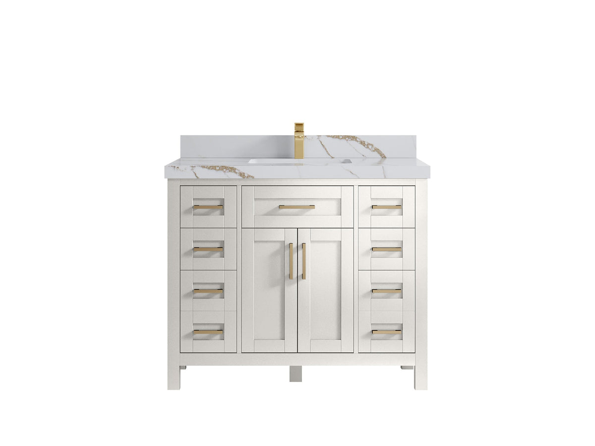 Cambridge 42 in. W x 22 in. D Single Sink Bathroom Vanity - Willow Bath and Vanity