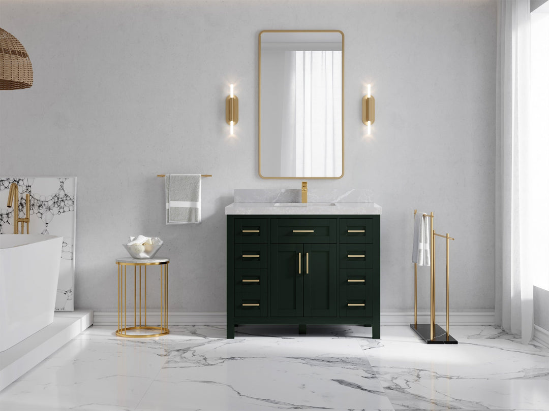 Cambridge 42 in. W x 22 in. D Single Sink Bathroom Vanity - Willow Bath and Vanity