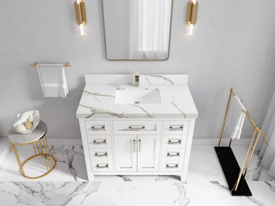 Cambridge 42 in. W x 22 in. D Single Sink Bathroom Vanity - Willow Bath and Vanity