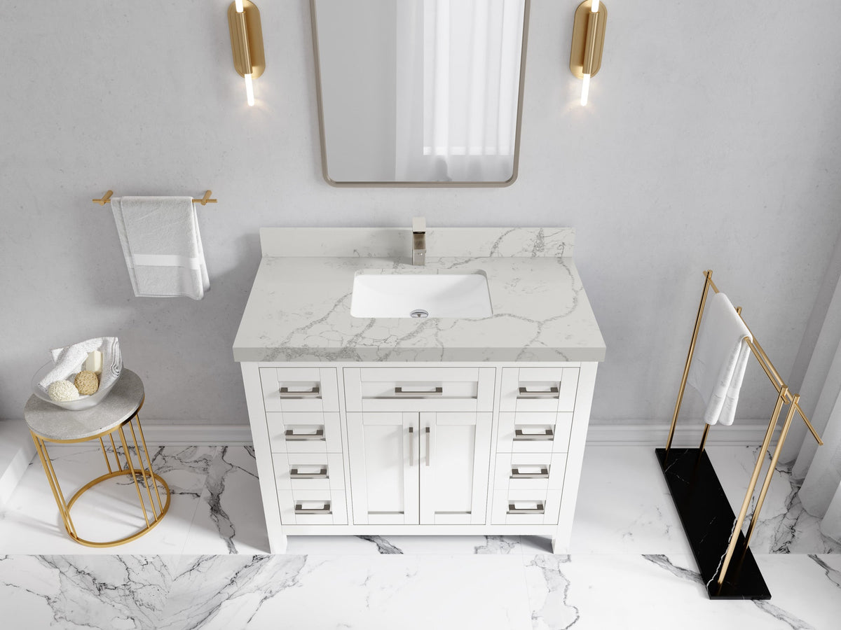 Cambridge 42 in. W x 22 in. D Single Sink Bathroom Vanity - Willow Bath and Vanity