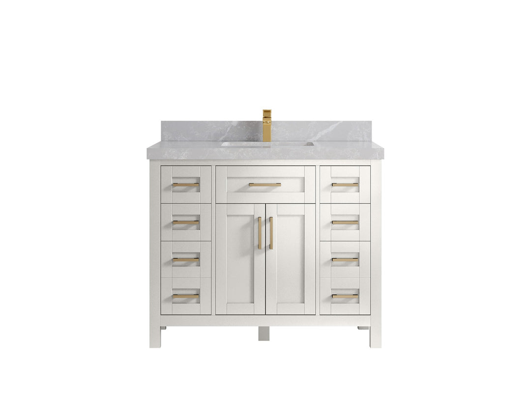 Cambridge 42 in. W x 22 in. D Single Sink Bathroom Vanity - Willow Bath and Vanity