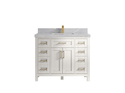 Cambridge 42 in. W x 22 in. D Single Sink Bathroom Vanity - Willow Bath and Vanity