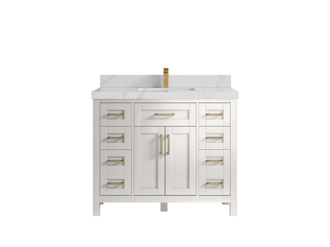 Cambridge 42 in. W x 22 in. D Single Sink Bathroom Vanity - Willow Bath and Vanity