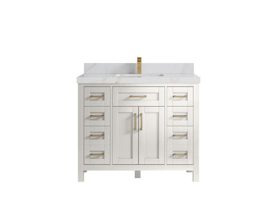 Cambridge 42 in. W x 22 in. D Single Sink Bathroom Vanity - Willow Bath and Vanity