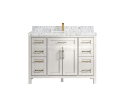 Cambridge 48 in. W x 22 in. D Single Sink Bathroom Vanity - Willow Bath and Vanity