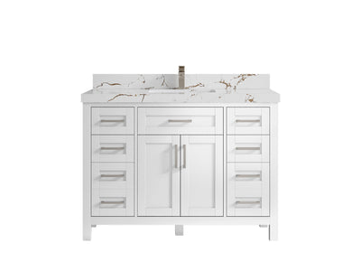 Cambridge 48 in. W x 22 in. D Single Sink Bathroom Vanity - Willow Bath and Vanity