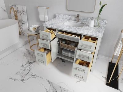 Cambridge 48 in. W x 22 in. D Single Sink Bathroom Vanity - Willow Bath and Vanity