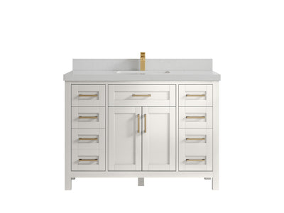 Cambridge 48 in. W x 22 in. D Single Sink Bathroom Vanity - Willow Bath and Vanity