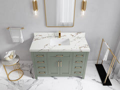 Cambridge 48 in. W x 22 in. D Single Sink Bathroom Vanity - photo 36