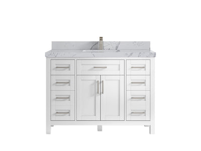 Cambridge 48 in. W x 22 in. D Single Sink Bathroom Vanity - Willow Bath and Vanity