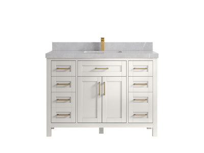 Cambridge 48 in. W x 22 in. D Single Sink Bathroom Vanity - Willow Bath and Vanity