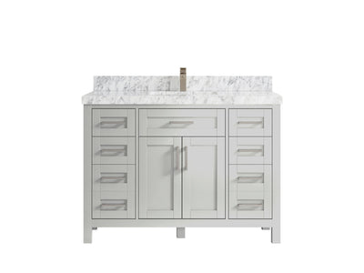 Cambridge 48 in. W x 22 in. D Single Sink Bathroom Vanity - Willow Bath and Vanity