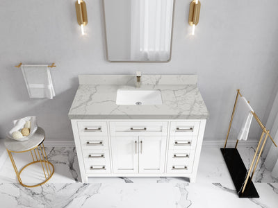 Cambridge 48 in. W x 22 in. D Single Sink Bathroom Vanity - Willow Bath and Vanity