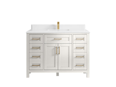 Cambridge 48 in. W x 22 in. D Single Sink Bathroom Vanity - Willow Bath and Vanity