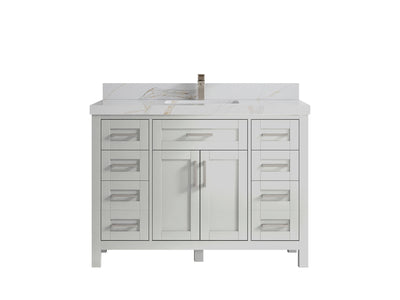 Cambridge 48 in. W x 22 in. D Single Sink Bathroom Vanity - Willow Bath and Vanity