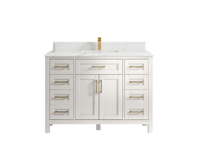 Cambridge 48 in. W x 22 in. D Single Sink Bathroom Vanity - Willow Bath and Vanity
