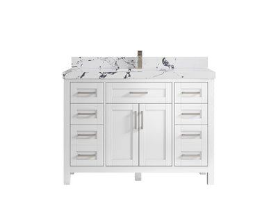 Cambridge 48 in. W x 22 in. D Single Sink Bathroom Vanity - Willow Bath and Vanity