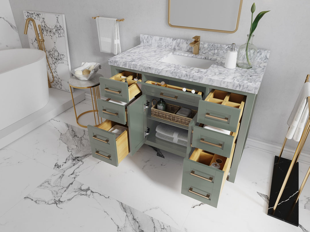Cambridge 48 in. W x 22 in. D Single Sink Bathroom Vanity - Willow Bath and Vanity