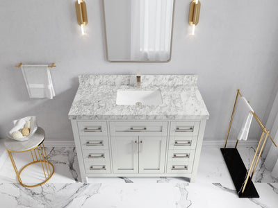 Cambridge 48 in. W x 22 in. D Single Sink Bathroom Vanity - Willow Bath and Vanity
