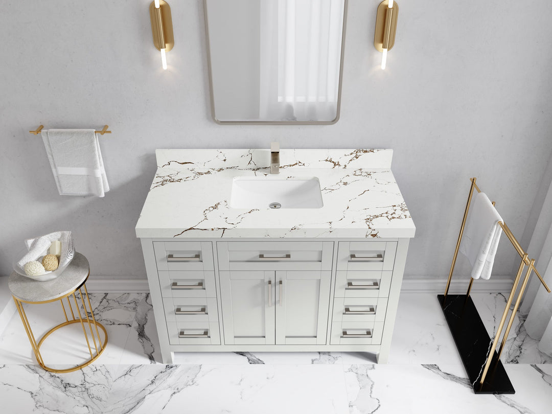 Cambridge 48 in. W x 22 in. D Single Sink Bathroom Vanity - Willow Bath and Vanity