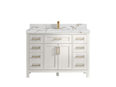 Cambridge 48 in. W x 22 in. D Single Sink Bathroom Vanity - Willow Bath and Vanity