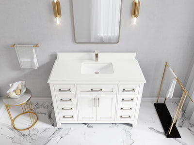 Cambridge 48 in. W x 22 in. D Single Sink Bathroom Vanity - Willow Bath and Vanity