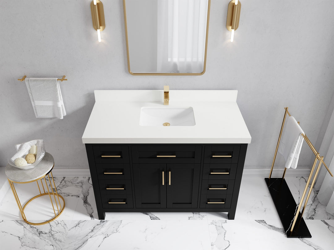 Cambridge 48 in. W x 22 in. D Single Sink Bathroom Vanity - Willow Bath and Vanity