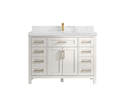 Cambridge 48 in. W x 22 in. D Single Sink Bathroom Vanity - Willow Bath and Vanity