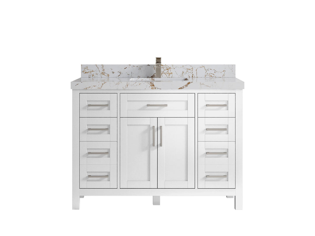 Cambridge 48 in. W x 22 in. D Single Sink Bathroom Vanity - Willow Bath and Vanity