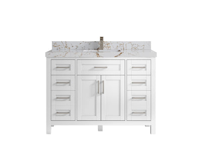Cambridge 48 in. W x 22 in. D Single Sink Bathroom Vanity - Willow Bath and Vanity